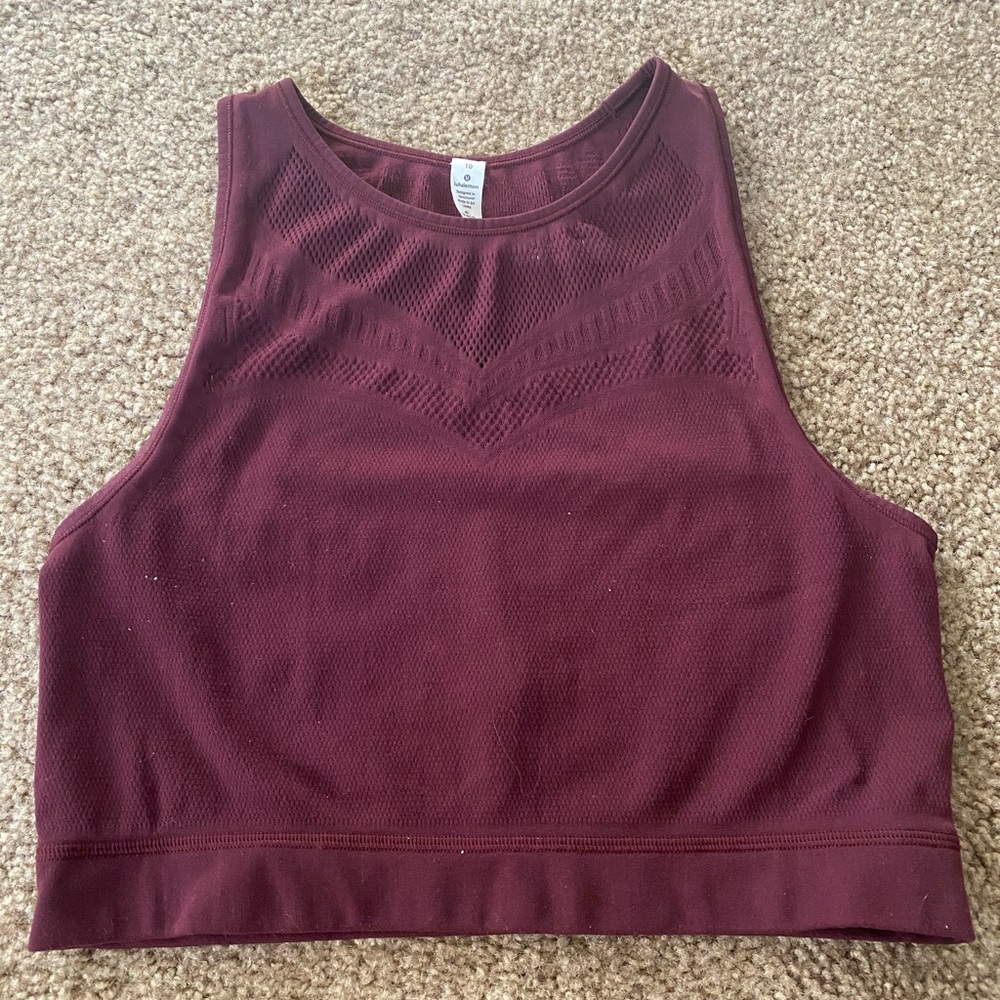 Size 10 Lululemon Crop Top